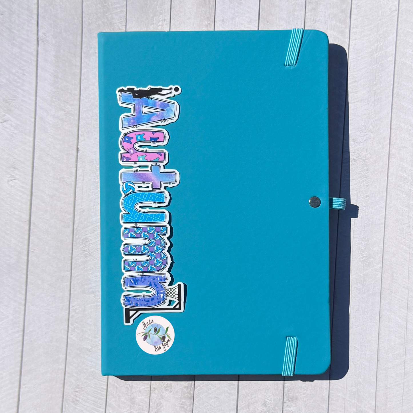 Netball Name Personalised Waterproof Vinyl Sticker Label