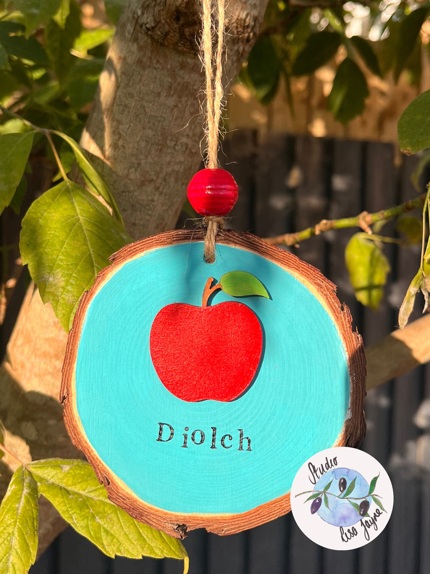 Welsh Diolch Thank You Teacher Hanging Gift