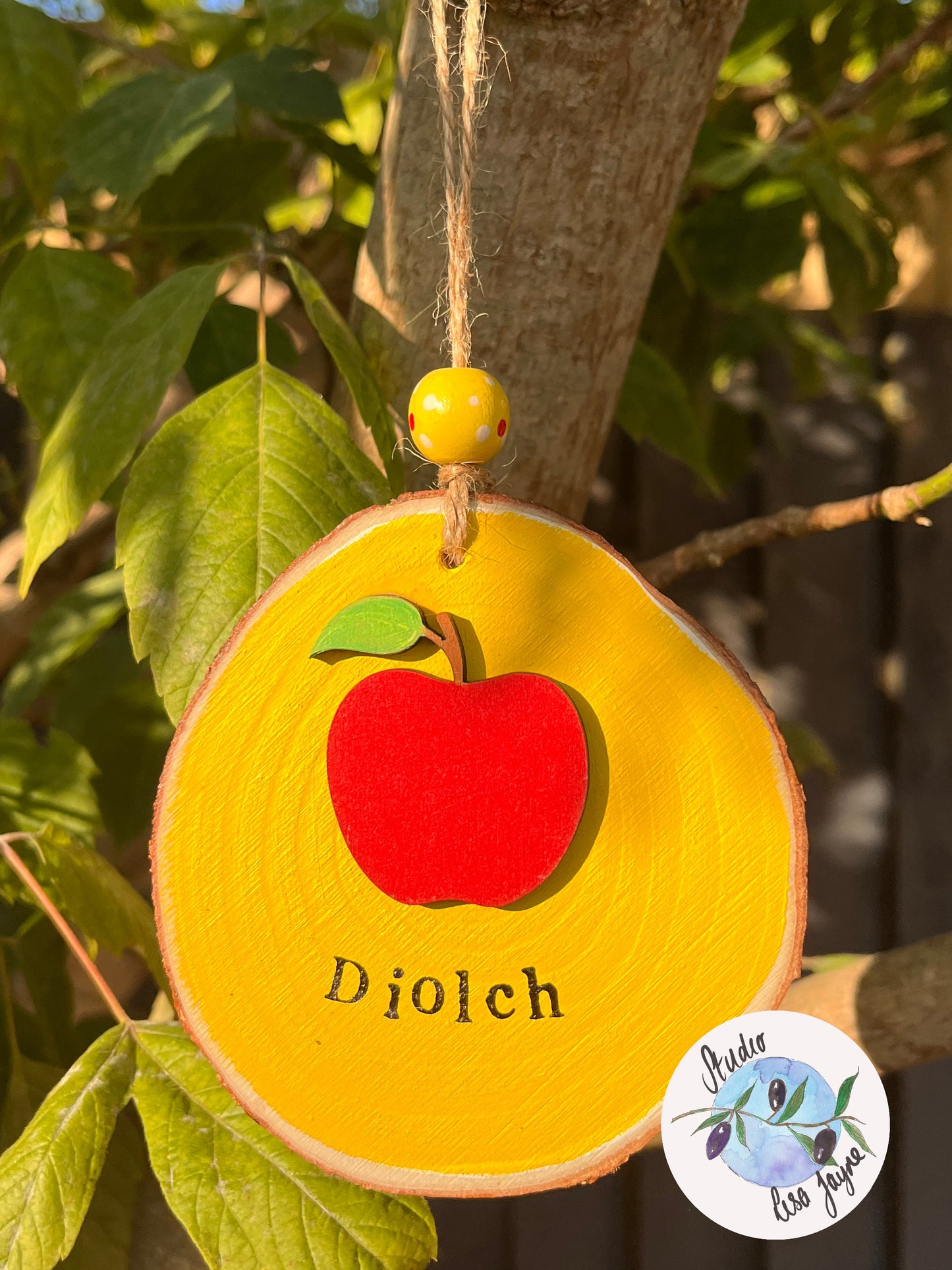Welsh Diolch Thank You Teacher Hanging Gift