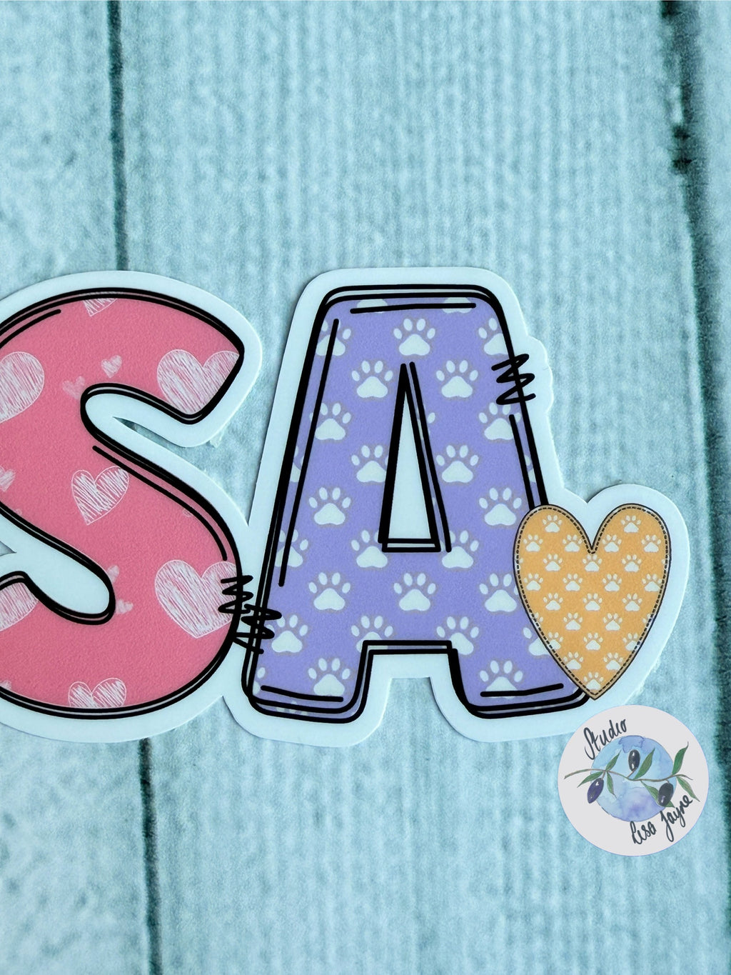 Cat Name Sticker - Personalised Waterproof Vinyl