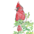 Cardinal watercolour print