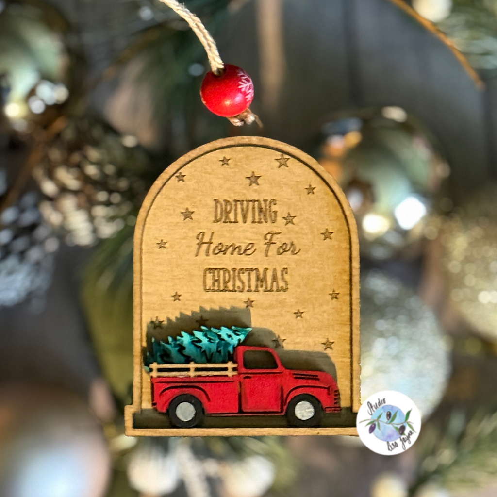 Driving Home for Christmas Tree Decoration