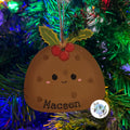 Handmade Personalised Christmas Pudding Decoration