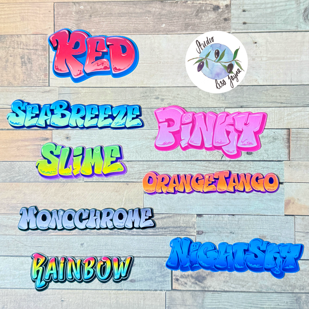 Graffiti Name Personalised Waterproof Vinyl Sticker