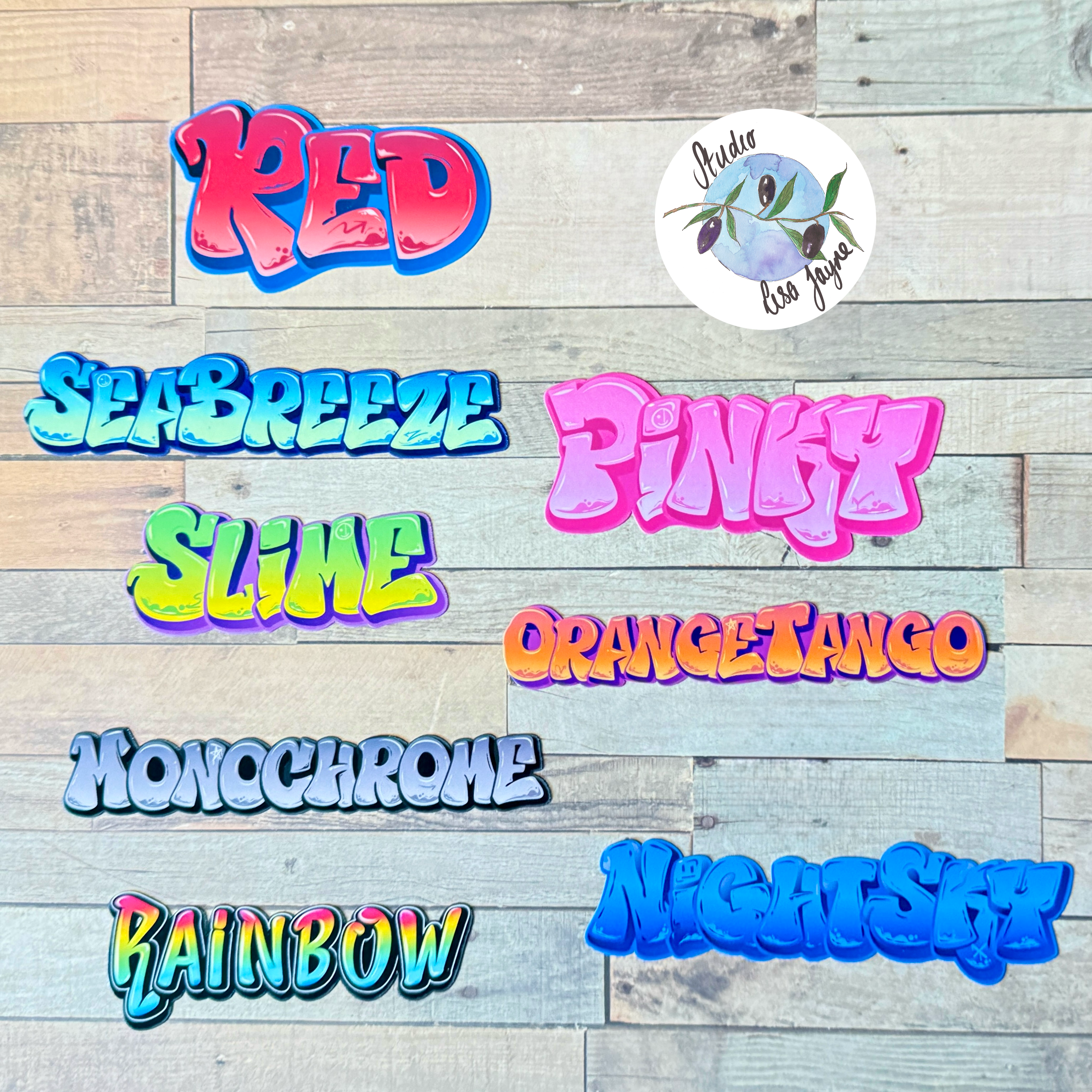 Graffiti Name Personalised Waterproof Vinyl Sticker