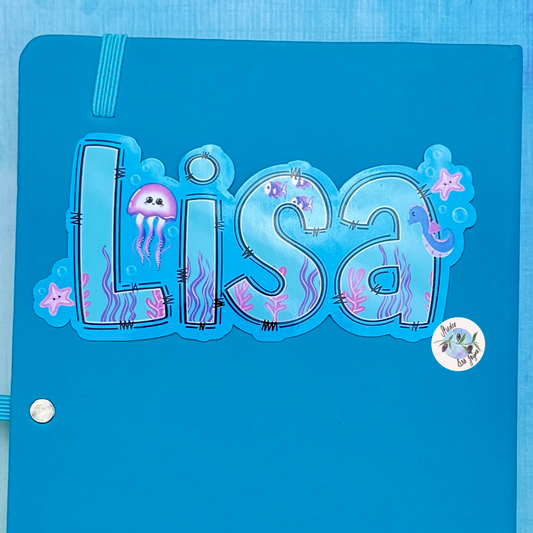 Ocean Under the Sea Name Personalised Waterproof Vinyl Sticker