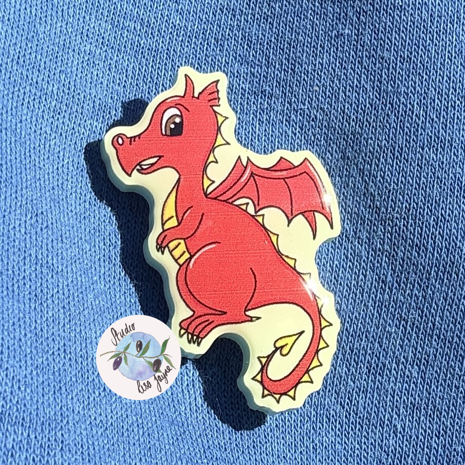 Welsh Pin Daffodil, dragon Cymraeg Cymru St David's Day