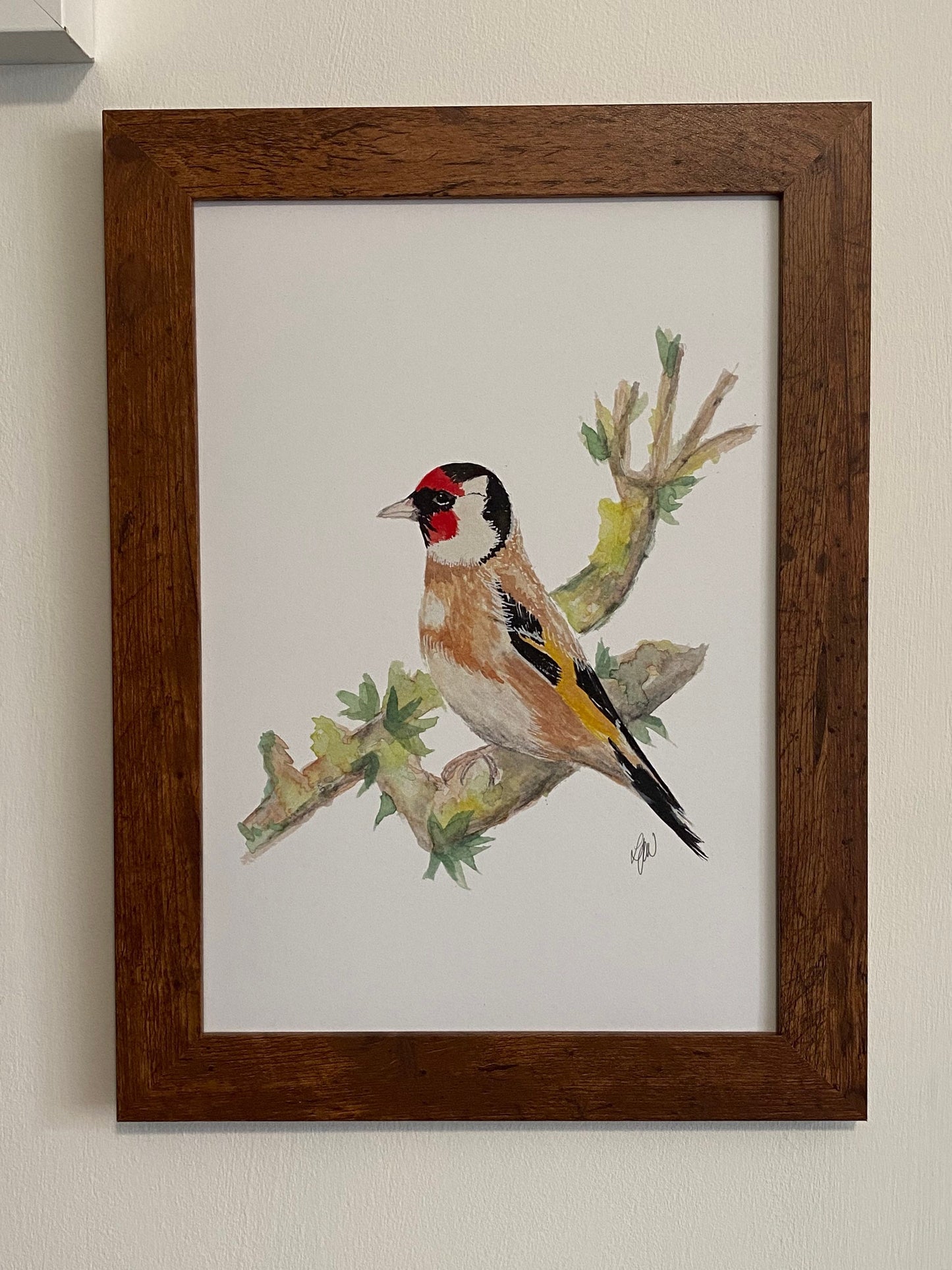 Goldfinch watercolour print