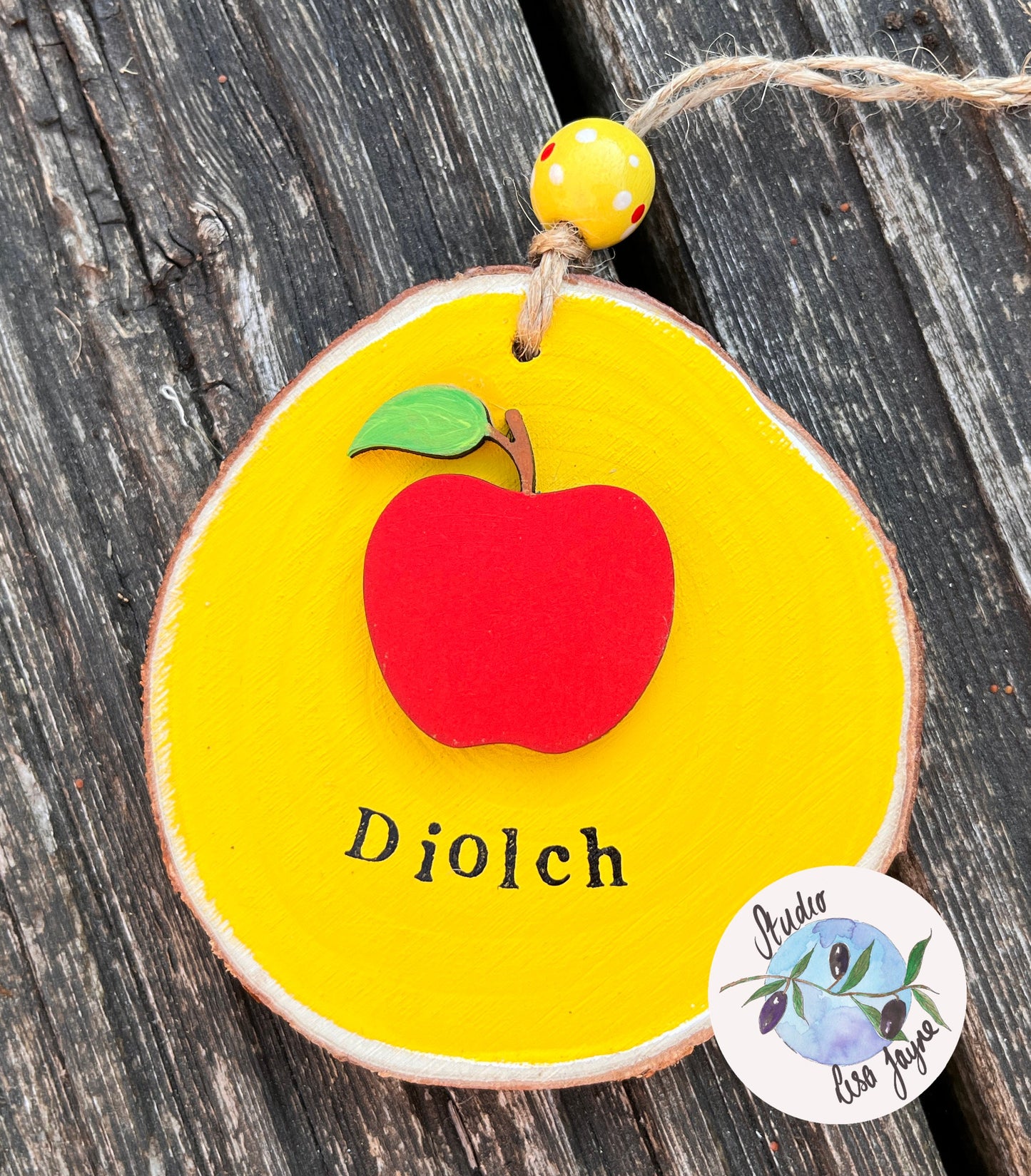 Welsh Diolch  Thank You Teacher  Hanging Gift