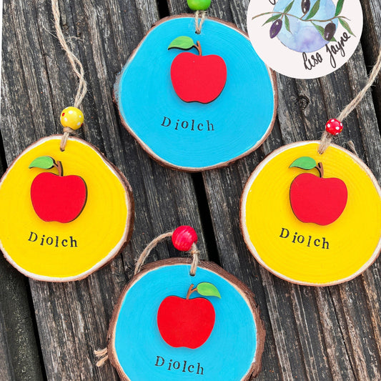 Welsh Diolch  Thank You Teacher  Hanging Gift