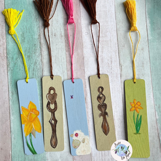 Welsh Themed Hand Painted Bookmarks