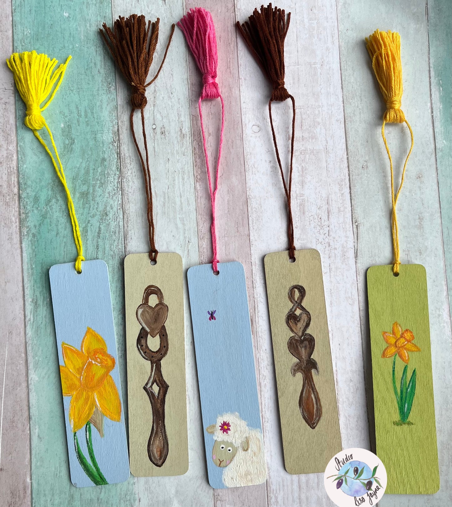 Welsh Themed Hand Painted Bookmarks