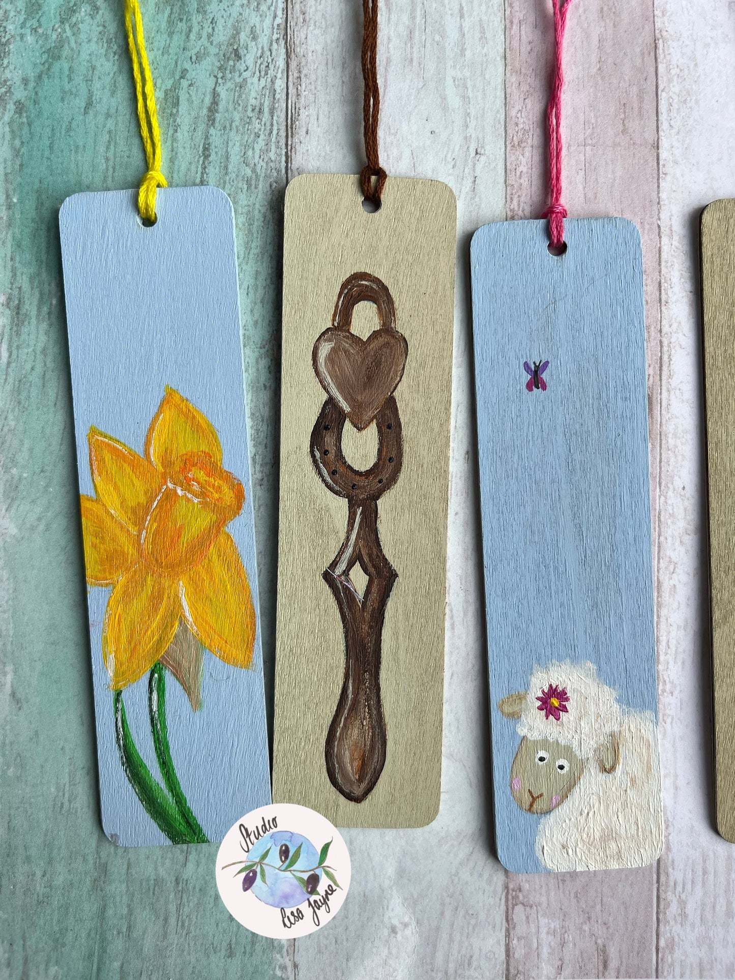 Welsh Themed Hand Painted Bookmarks