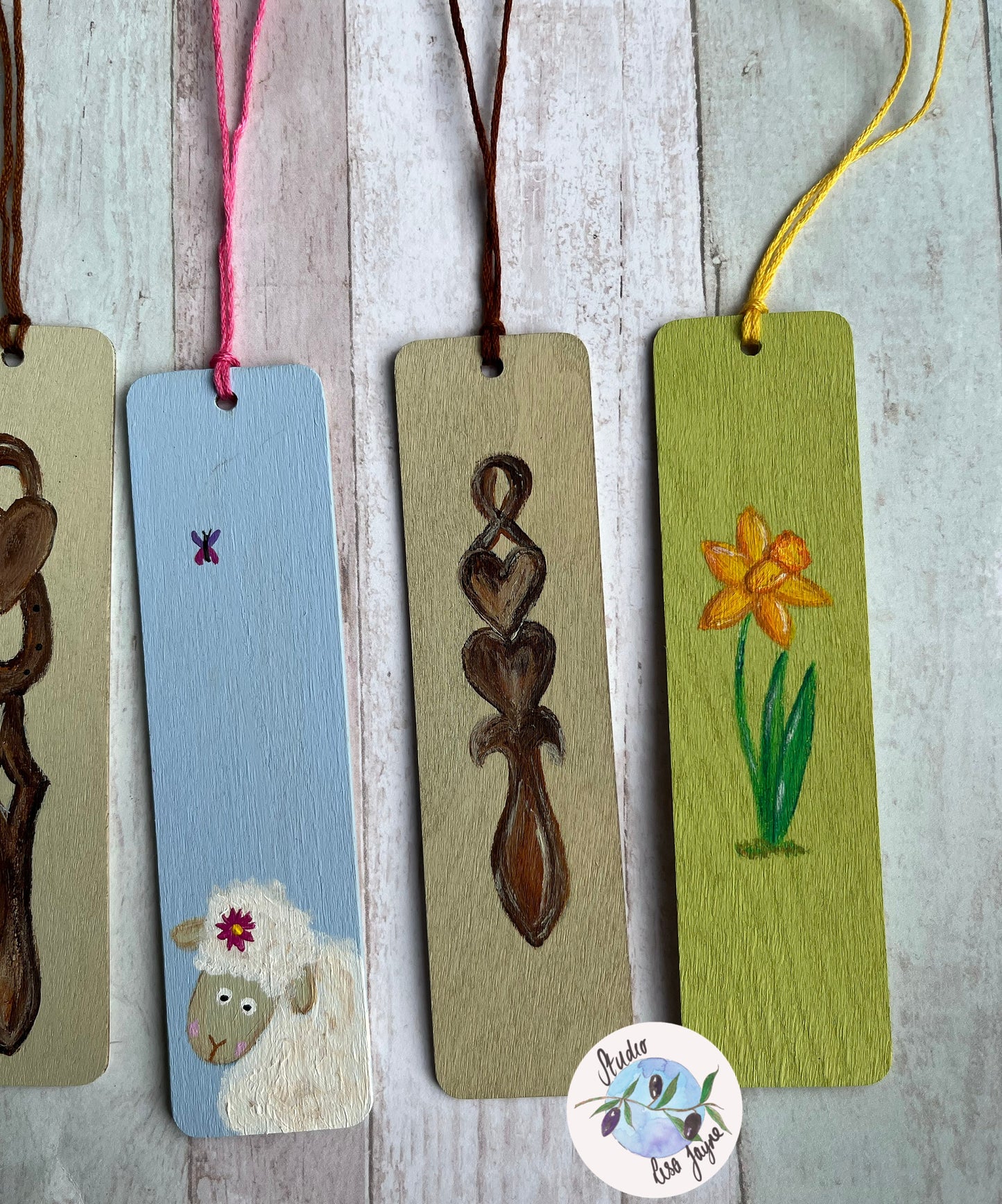 Welsh Themed Hand Painted Bookmarks