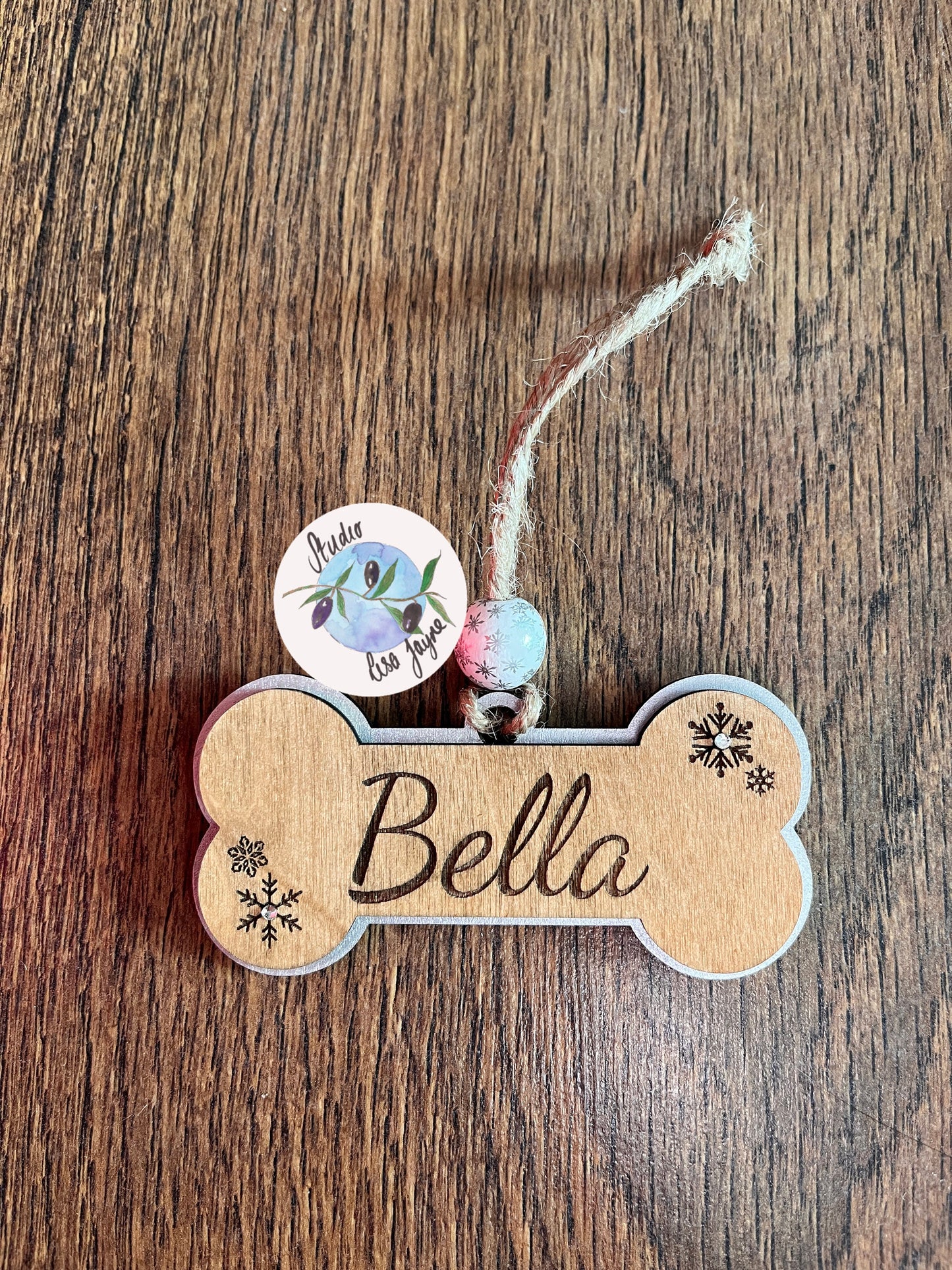 Personalised Dog Bone Christmas Decoration