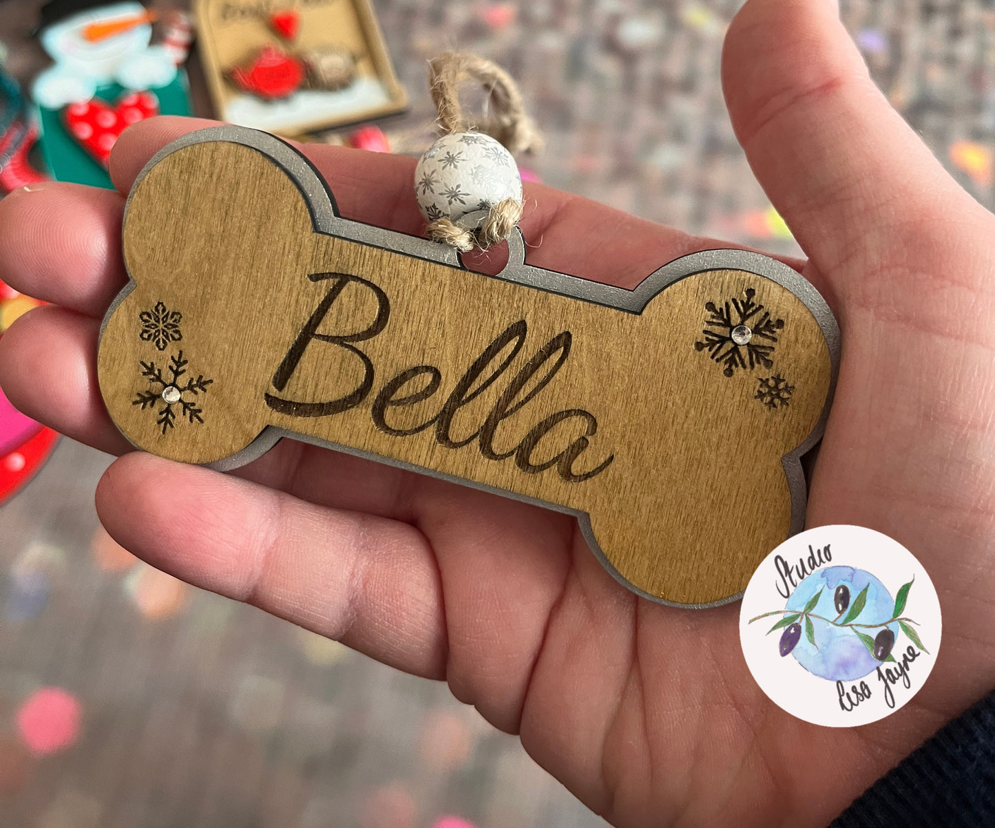 Personalised Dog Bone Christmas Decoration