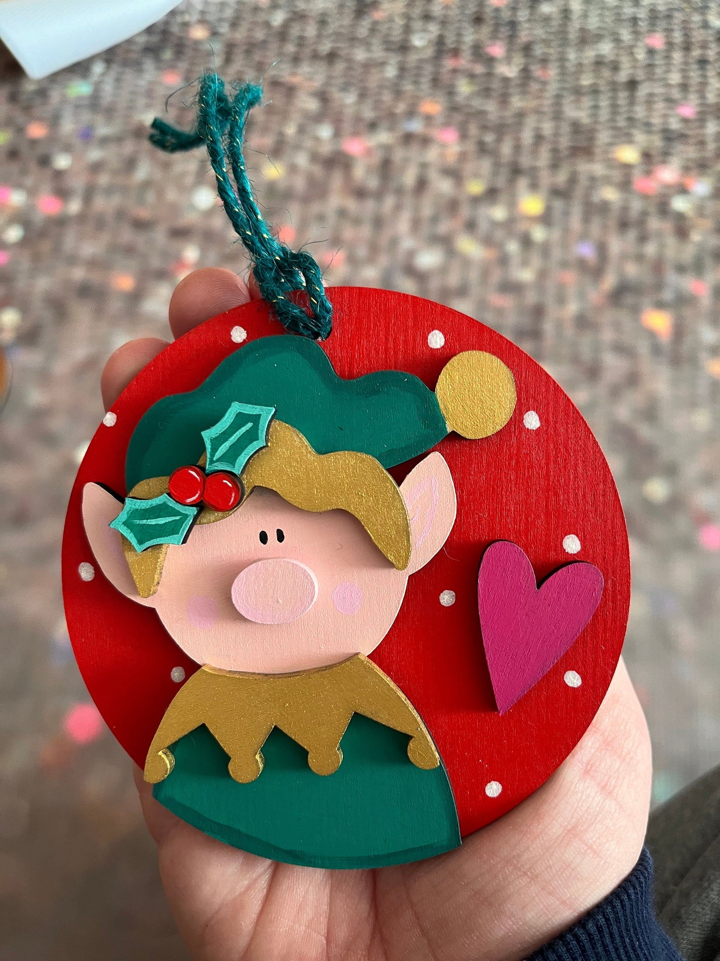 Handmade Christmas Bauble Decorations