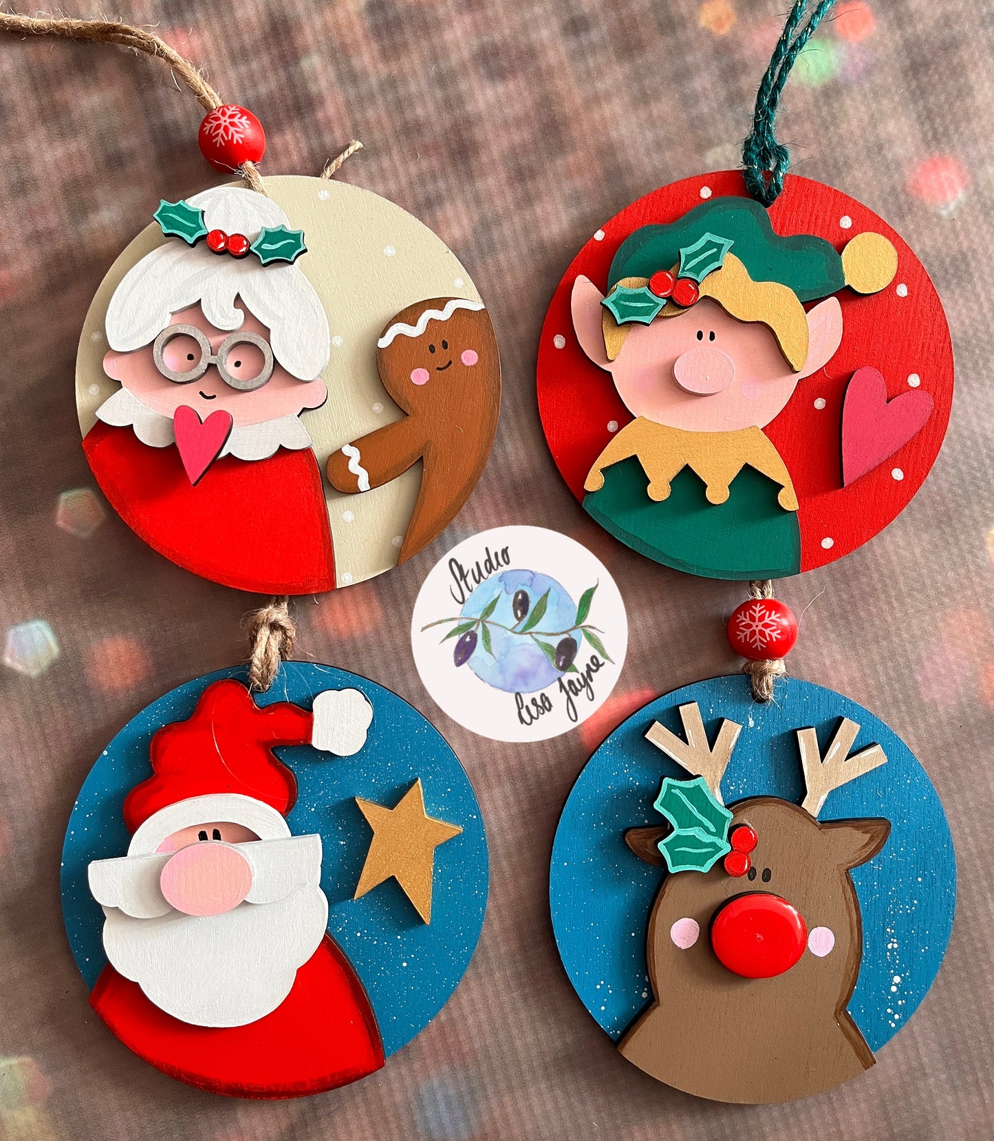 Handmade Christmas Bauble Decorations