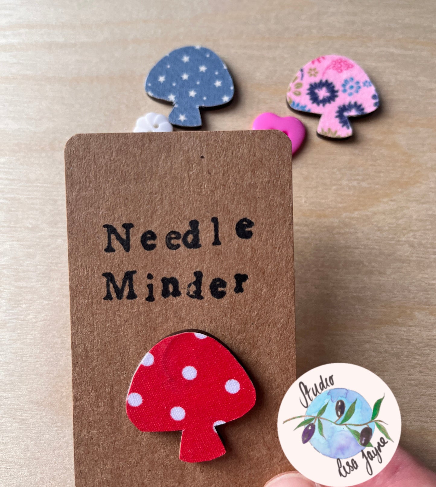 Toadstool Shaped Needle Minder.