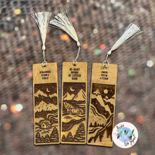 Winter Scene Bookmarks with Message