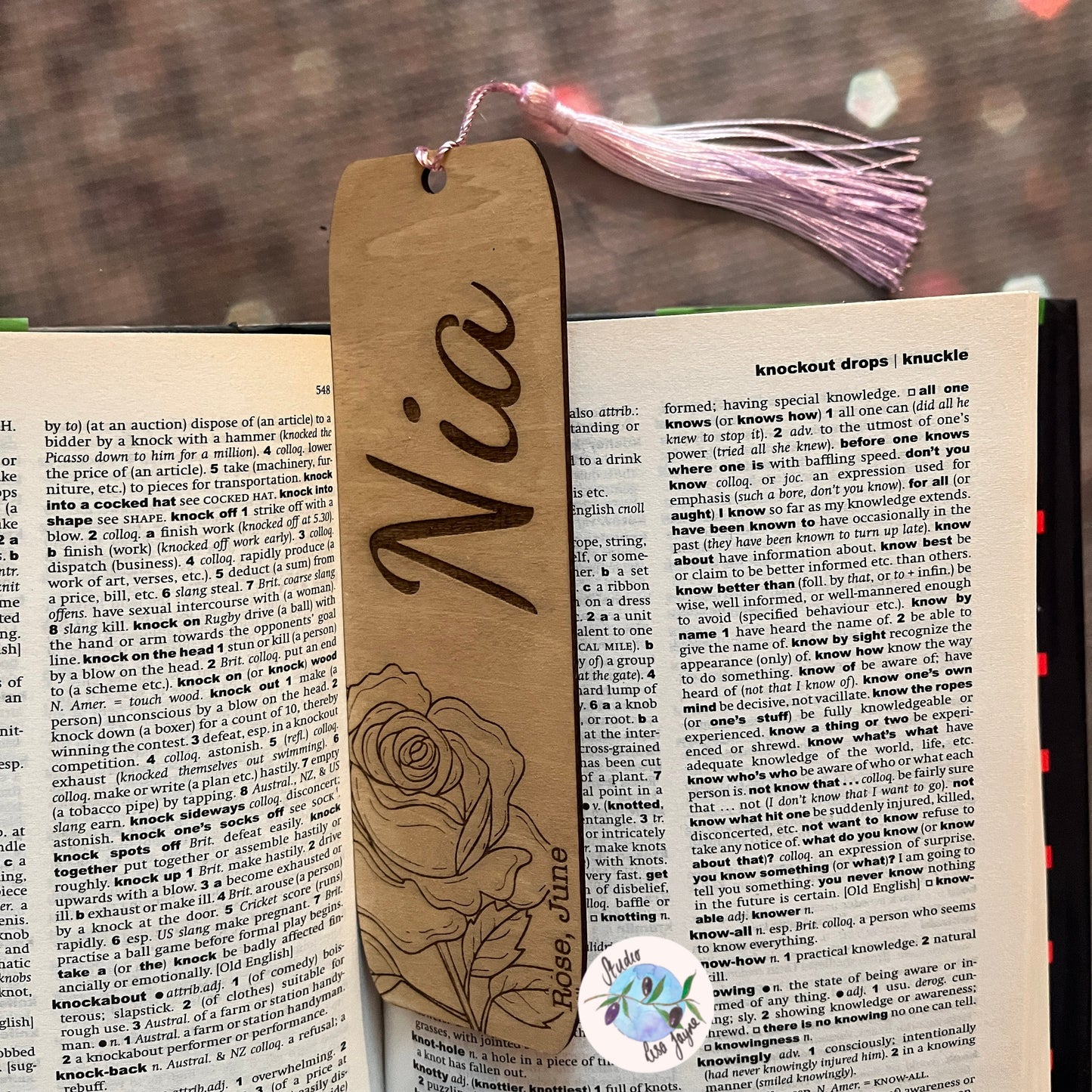 Personalised Birth Flower Bookmark