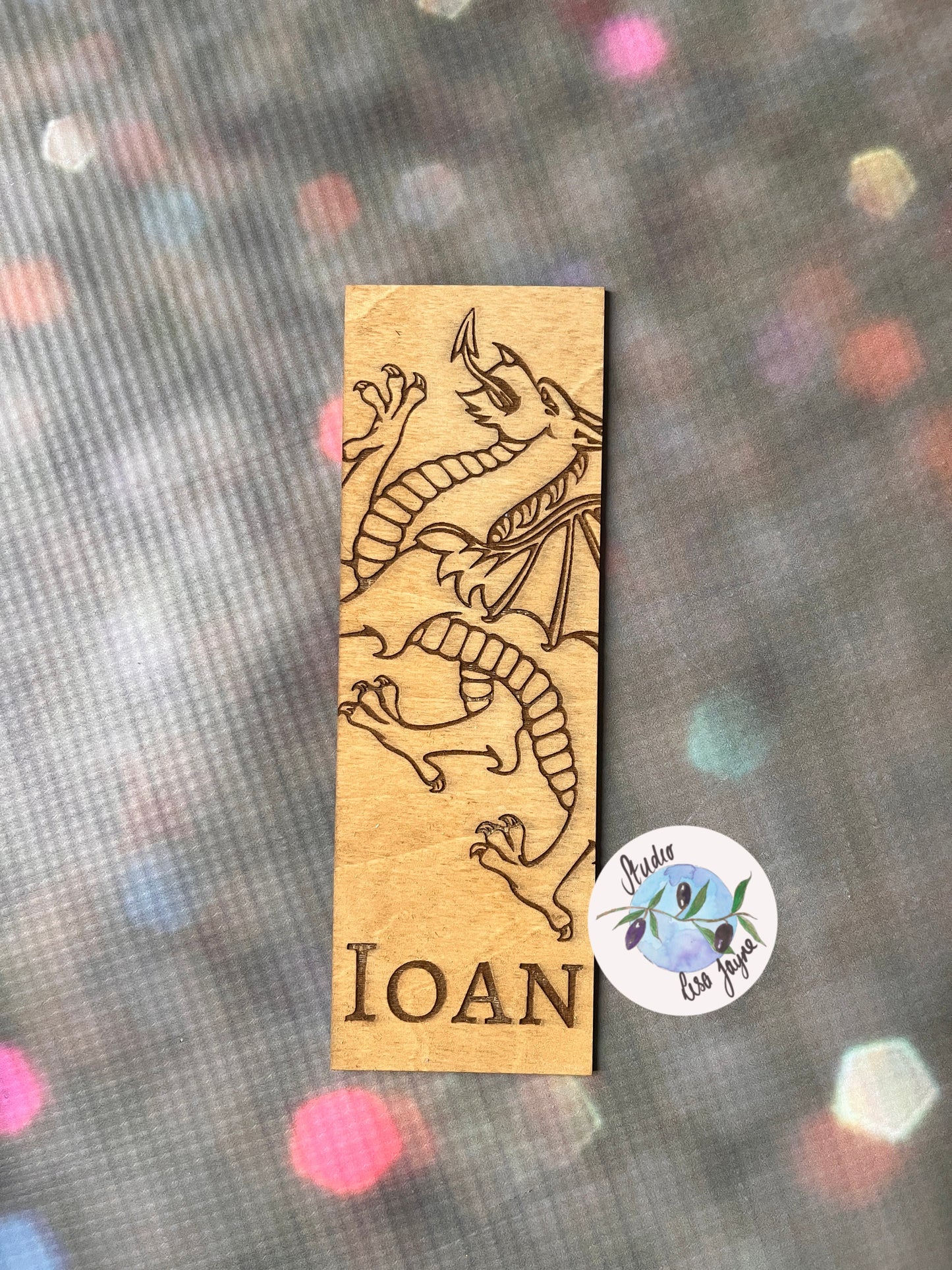 Personalised Welsh Dragon|Lovespoon Flag Bookmark - Cymru