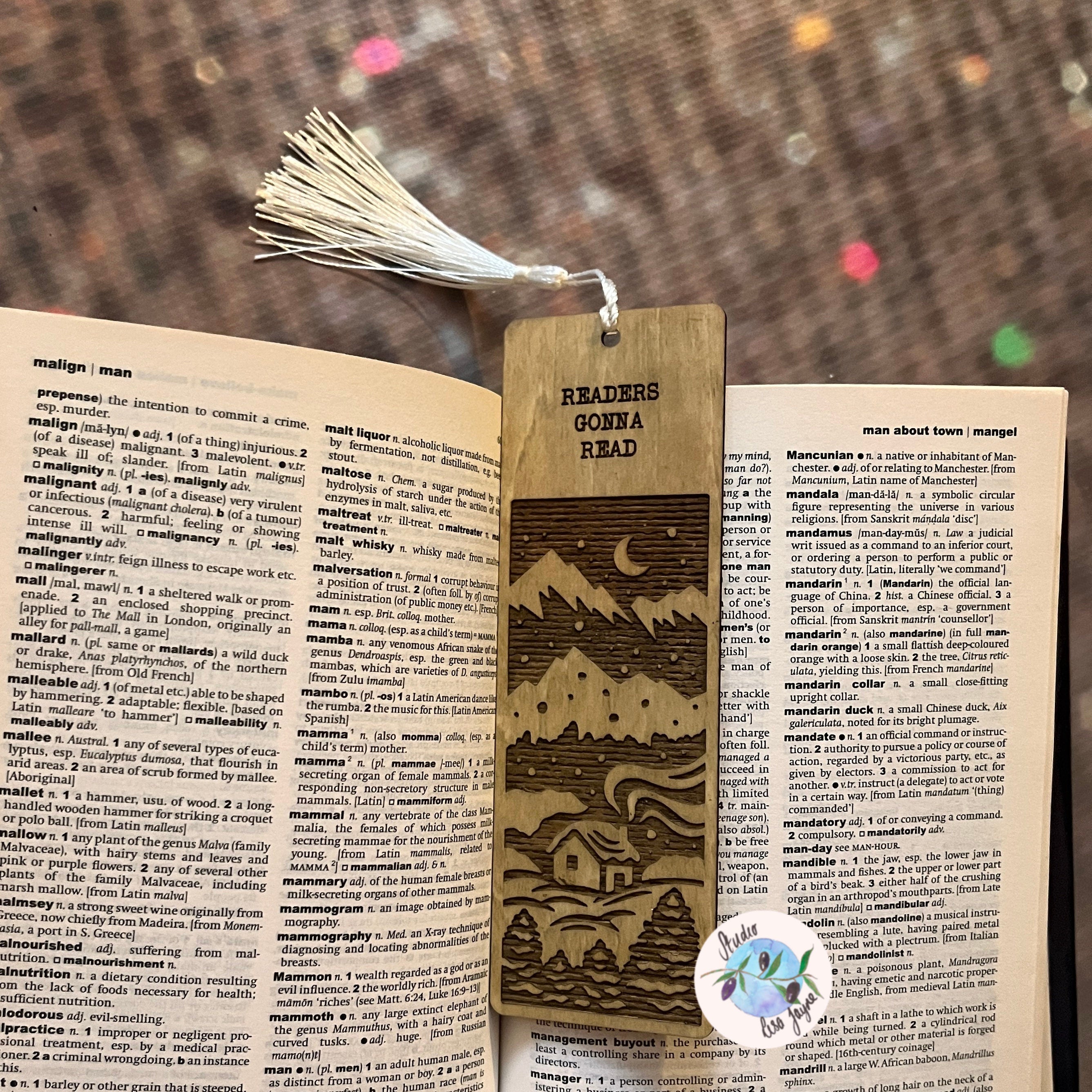 Winter Scene Bookmarks with Message