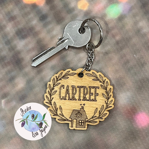 Cartref Home Welsh Keyring