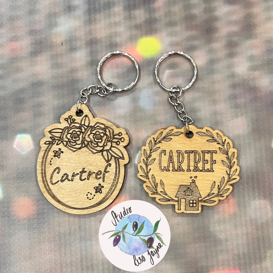 Cartref Home Welsh Keyring