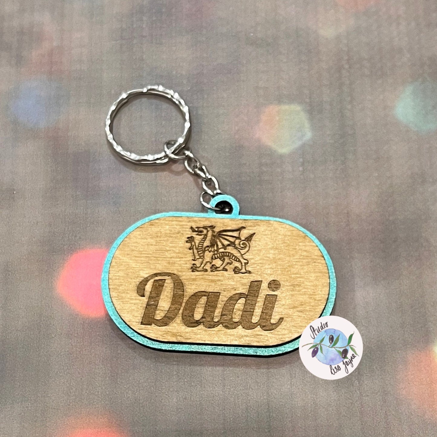 Personalised Name Welsh Themed Keyring