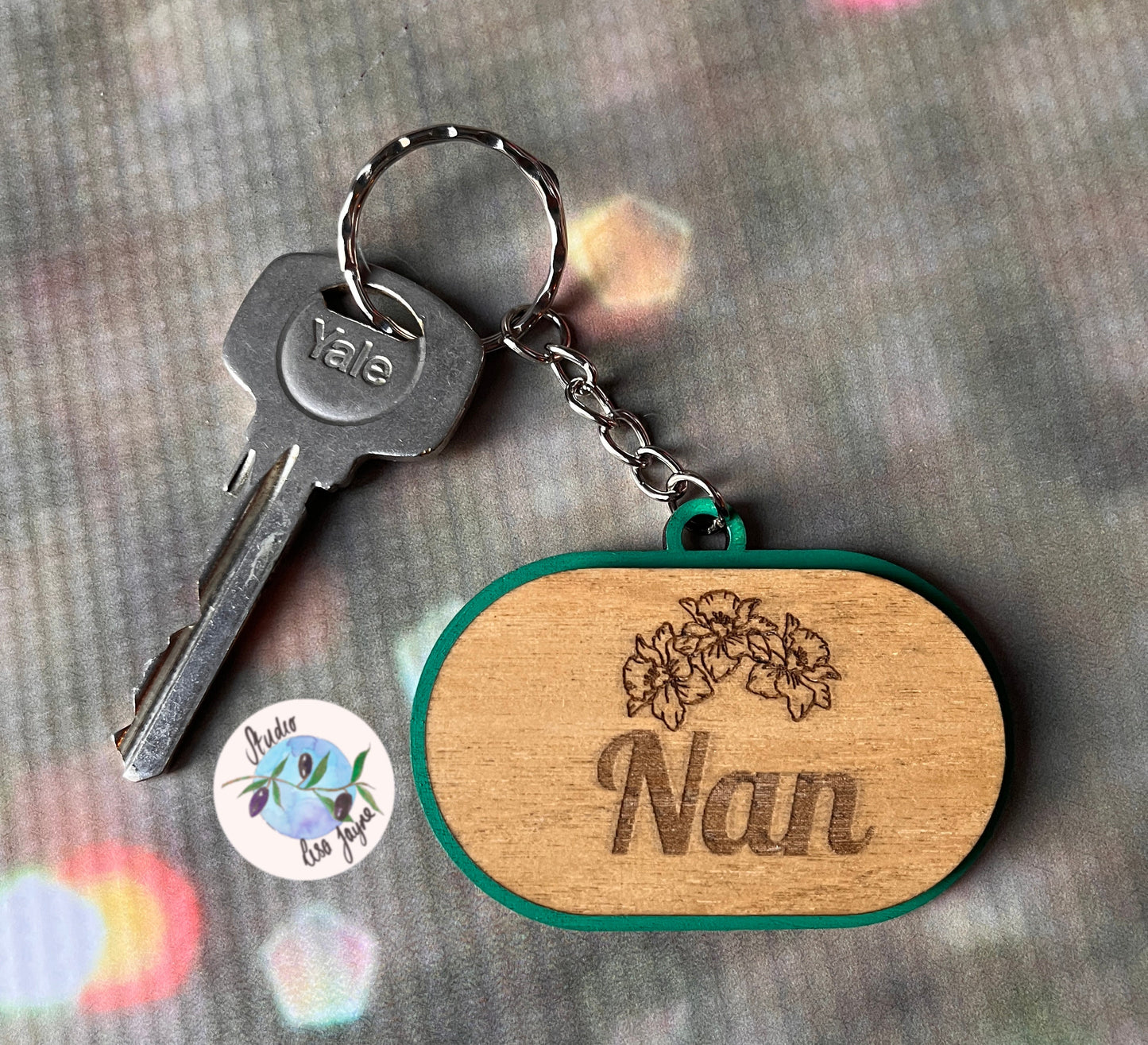 Personalised Name Welsh Themed Keyring