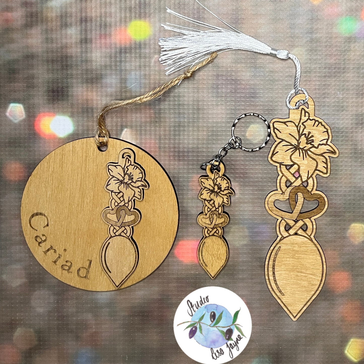 Personalised Wooden Lovespoon Handmade Hanging Decoration