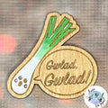 Welsh Singing Leek Handpainted Magnet
