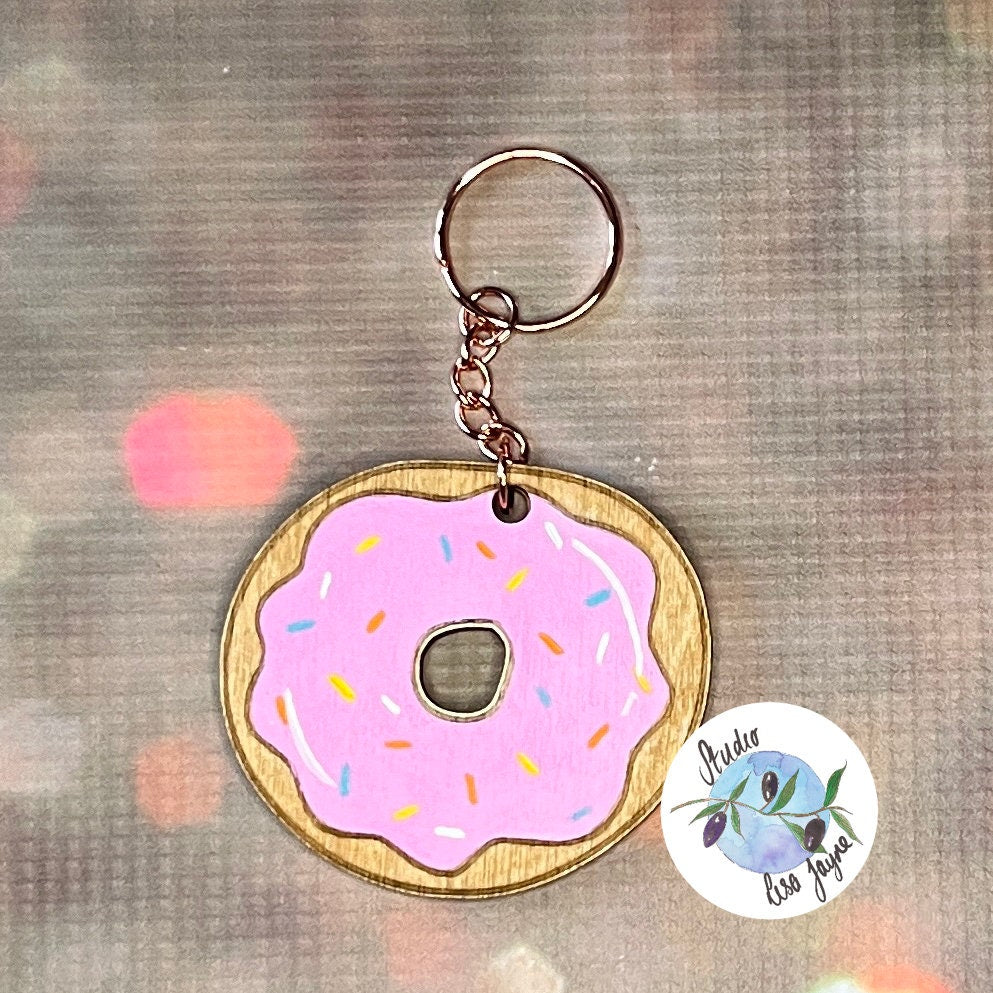Doughnut  Love Keyring - Valentines Day Gift