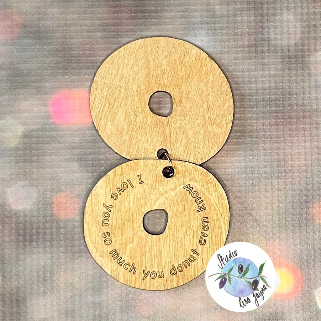 Doughnut  Love Keyring - Valentines Day Gift