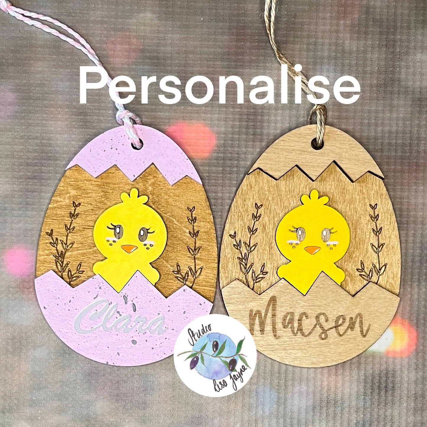 Personalised Easter Hanging Egg Decoration