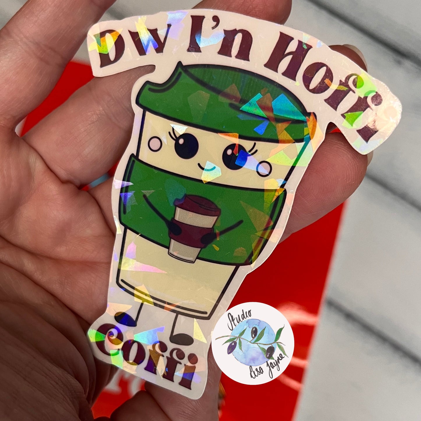 Dw I’n Hoffi Coffi Welsh Waterproof Vinyl Sticker