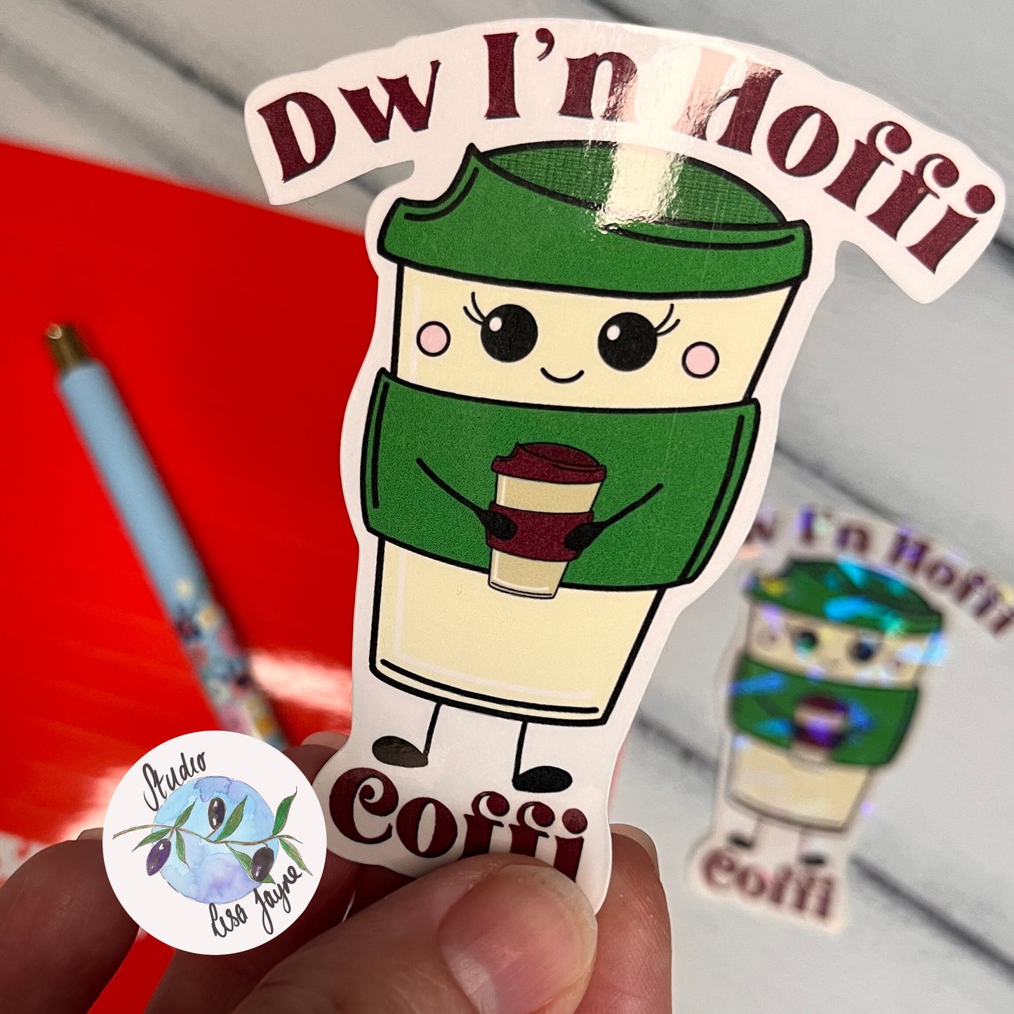 Dw I’n Hoffi Coffi Welsh Waterproof Vinyl Sticker