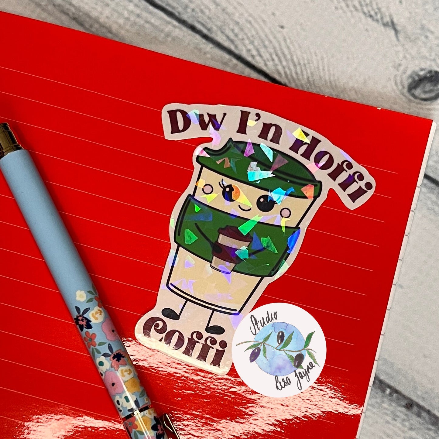 Dw I’n Hoffi Coffi Welsh Waterproof Vinyl Sticker