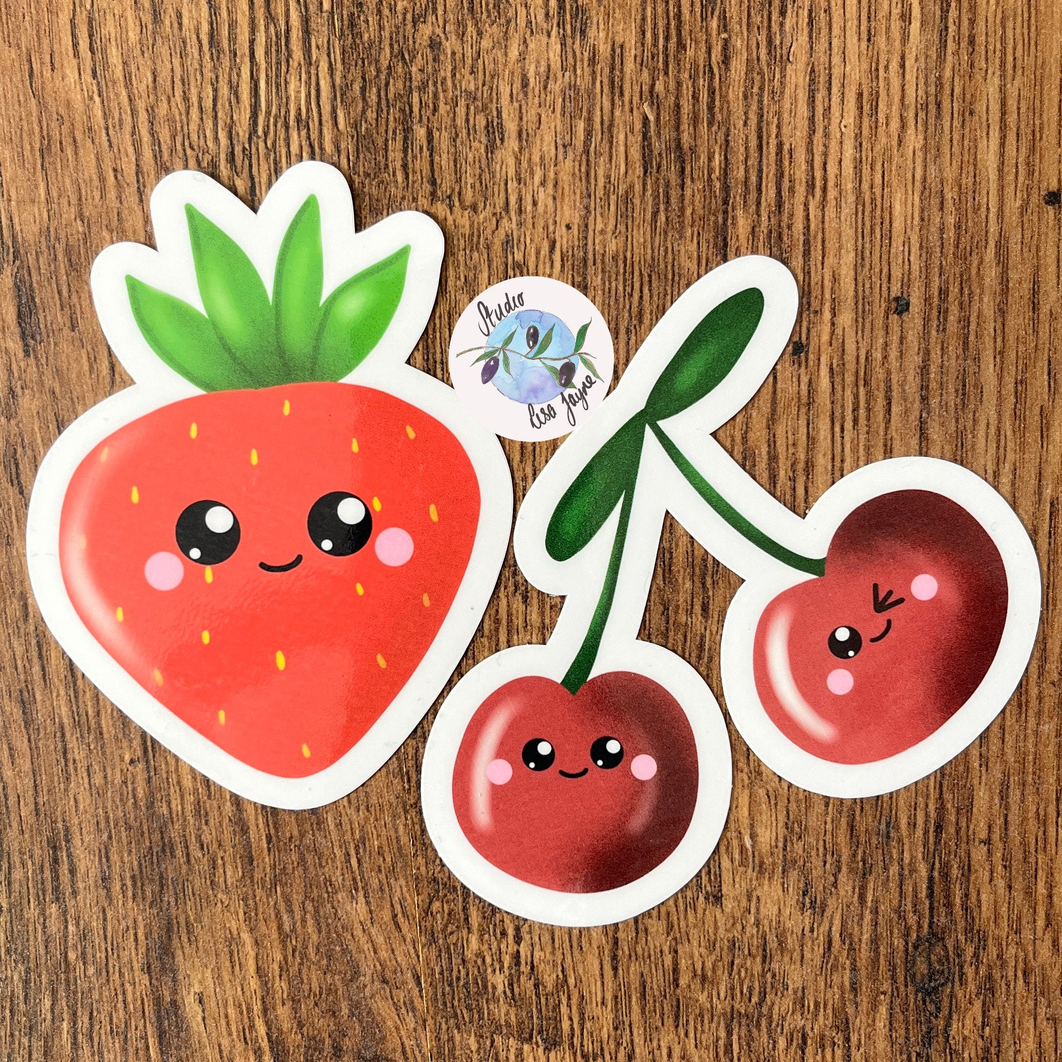Cherries Kawaii Waterproof Vinyl Sticker