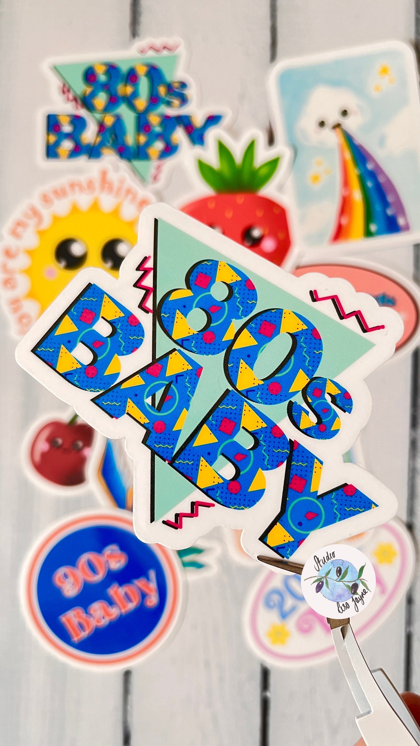 80s Baby Waterproof Vinyl Sticker