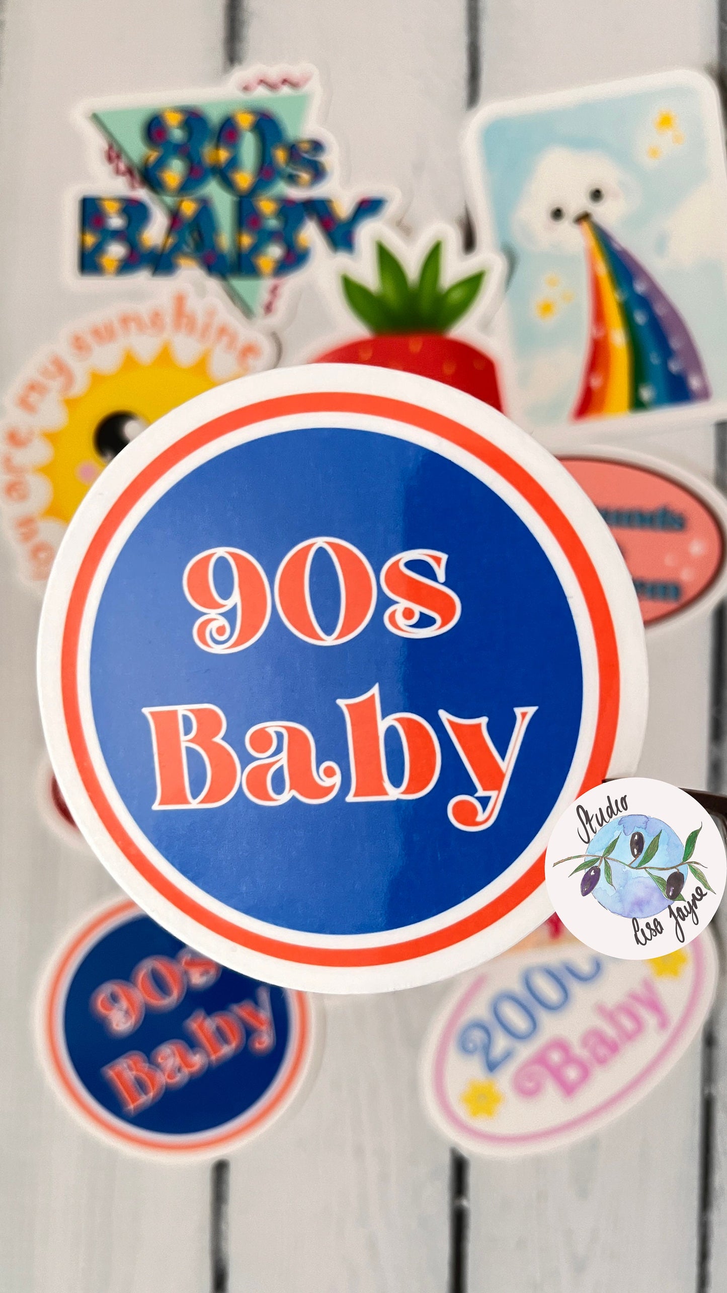 90s Baby Waterproof Vinyl Sticker