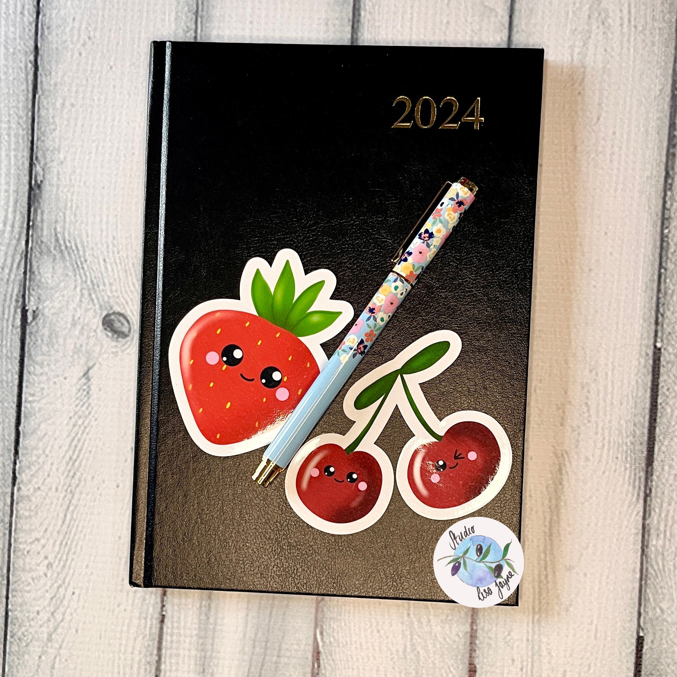 Cherries Kawaii Waterproof Vinyl Sticker