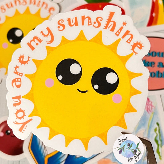 You Are My Sunshine Kawaii Waterproof Vinyl Sticker