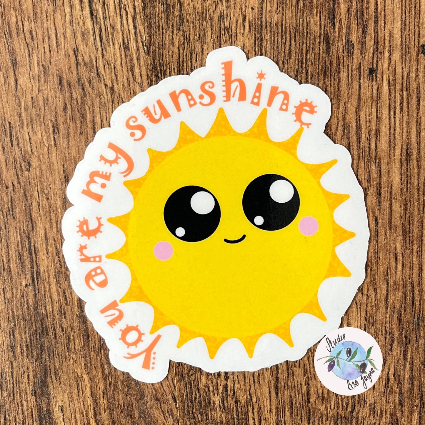 You Are My Sunshine Kawaii Waterproof Vinyl Sticker