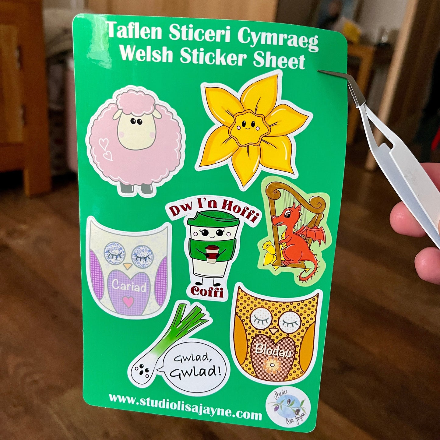 Welsh Collection Waterproof Vinyl Sticker Sheet - Taflen Sticeri Cymraeg - Wales - Cymru