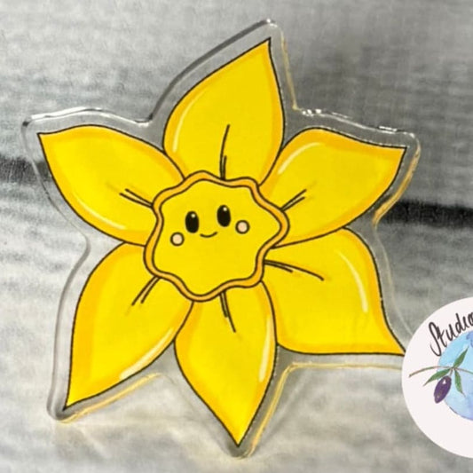 Welsh Daffodil Pin Acrylic