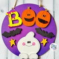 Halloween Boo Ghost Hanging Sign Room Decor