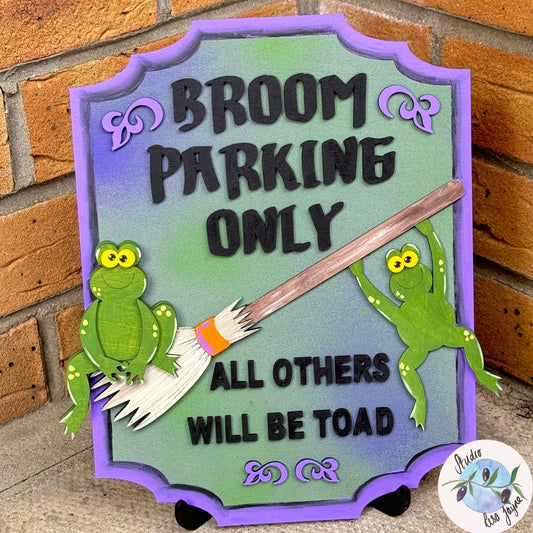 Halloween Punny Frog Sign With Stand Room Decor