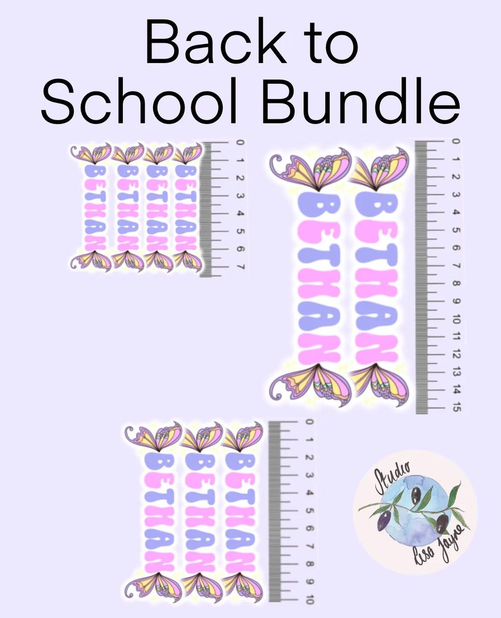 Fairy Personalised Waterproof Vinyl Name Sticker